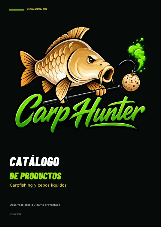 Portada del catálogo de Carp Hunter