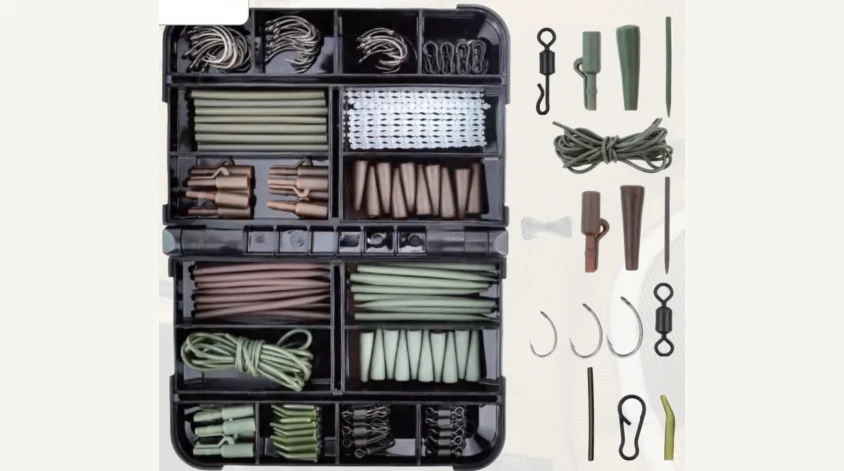 Caja de clips, accesorios y anzuelos