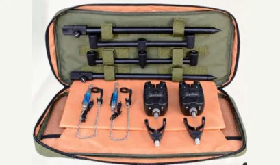 Kit de soporte y alarmas para 2 cañas